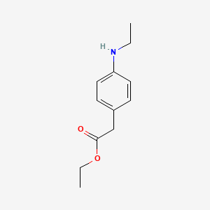 Ethyl 2-(4-(ethylamino)phenyl)acetate