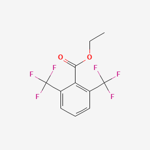 molecular formula C11H8F6O2 B6322195 Ethyl 2,6-bis(trifluoromethyl)benzoate CAS No. 38570-08-0