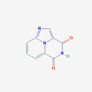 molecular formula C9H5N3O2 B063222 3H-1,4,8b-Triazaacenaphthylene-3,5(4H)-dione CAS No. 177485-64-2
