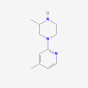 3-Methyl-1-(4-methylpyridin-2-yl)piperazine
