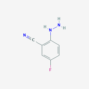 5-Fluoro-2-hydrazino-benzonitrile