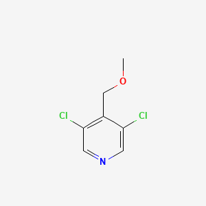 molecular formula C7H7Cl2NO B6322271 3,5-Dichloro-4-(methoxymethyl)pyridine CAS No. 2379321-54-5