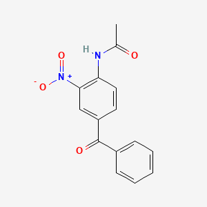 molecular formula C15H12N2O4 B6322274 4-Acetamido-3-nitrobenzophenone CAS No. 53502-23-1