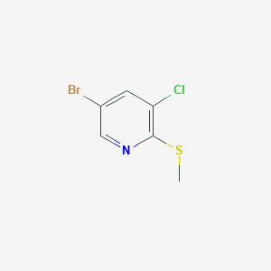 5-Bromo-3-chloro-2-methylthiopyridine