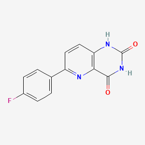 molecular formula C13H8FN3O2 B6322315 6-(4-Fluorophenyl)pyrido[3,2-d]pyrimidine-2,4-diol CAS No. 917758-91-9