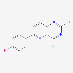 2,4-Dichloro-6-(4-fluoro-phenyl)-pyrido[3,2-d]pyrimidine, 95%