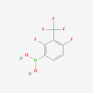 molecular formula C7H4BF5O2 B6322323 [2,4-Difluoro-3-(trifluoromethyl)phenyl]boronic acid CAS No. 769937-40-8