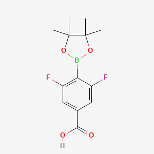 molecular formula C13H15BF2O4 B6322528 4-Carboxy-2,6-difluorophenylboronic acid pinacol ester CAS No. 1031857-96-1