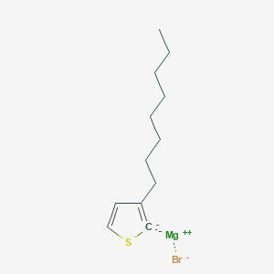 molecular formula C12H19BrMgS B6322578 (3-Octylthiophen-2-yl)magnesium bromide CAS No. 216772-33-7