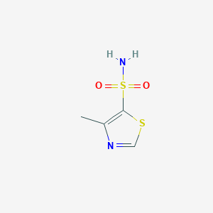 molecular formula C4H6N2O2S2 B063226 4-Methyl-1,3-thiazole-5-sulfonamide CAS No. 187230-37-1