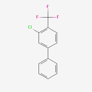 molecular formula C13H8ClF3 B6322615 3-Chloro-4-(trifluoromethyl)biphenyl CAS No. 933674-79-4