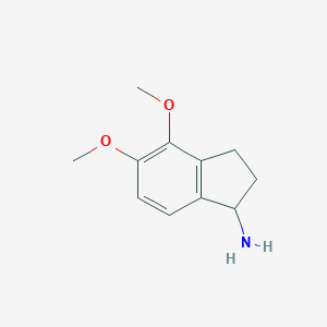 molecular formula C11H15NO2 B063229 4,5-Dimethoxy-2,3-dihydro-1H-inden-1-amine CAS No. 168902-80-5