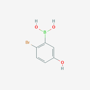 molecular formula C6H6BBrO3 B6322938 2-Bromo-5-hydroxyphenylboronic acid CAS No. 958646-68-9