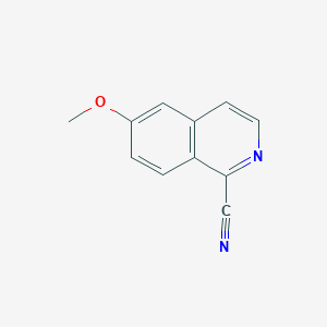 molecular formula C11H8N2O B6322955 6-Methoxyisoquinoline-1-carbonitrile CAS No. 1179148-80-1