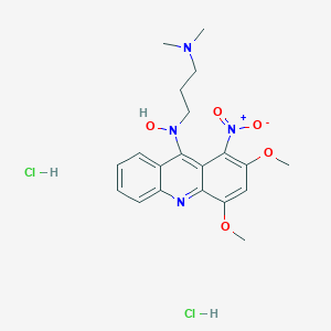 1,3-Propanediamine, N'-(2,4-dimethoxy-1-nitro-9-acridinyl)-N,N-dimethyl-, N-oxide, dihydrochloride