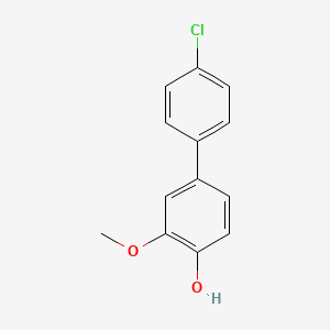 molecular formula C13H11ClO2 B6323088 4-(4-Chlorophenyl)-2-methoxyphenol CAS No. 57074-44-9
