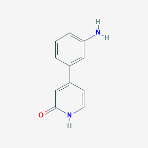 molecular formula C11H10N2O B6323101 4-(3-Aminophenyl)-2-hydroxypyridine CAS No. 937689-28-6