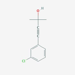 molecular formula C11H11ClO B6323128 4-(3-Chlorophenyl)-2-methylbut-3-yn-2-ol CAS No. 75373-69-2