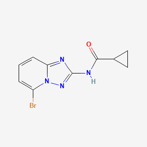 molecular formula C10H9BrN4O B6323139 N-(5-bromo-[1,2,4]triazolo[1,5-a]pyridin-2-yl)cyclopropanecarboxamide CAS No. 1142943-96-1