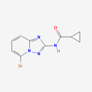 Cyclopropanecarboxylic acid (5-bromo-[1,2,4]triazolo[1,5-a]pyridin-2-yl)-amide