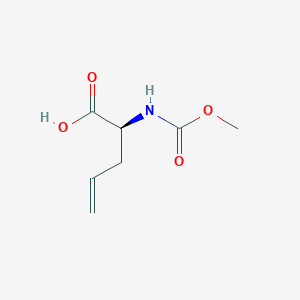 (S)-2-((Methoxycarbonyl)amino)pent-4-enoic acid