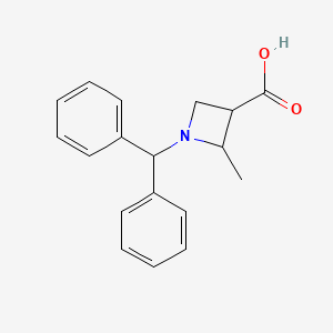 molecular formula C18H19NO2 B6323199 1-Benzhydryl-2-methylazetidine-3-carboxylic acid CAS No. 2231673-50-8