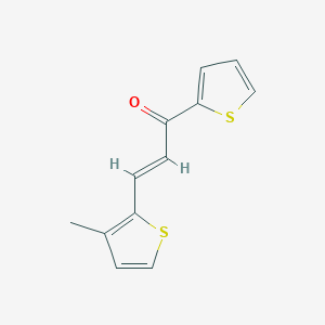 molecular formula C12H10OS2 B6323218 (2E)-3-(3-Methylthiophen-2-yl)-1-(thiophen-2-yl)prop-2-en-1-one CAS No. 149280-13-7