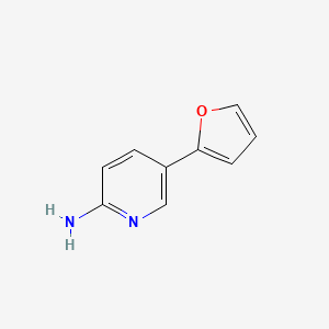 molecular formula C9H8N2O B6323548 5-(Furan-2-yl)pyridin-2-amine CAS No. 827588-93-2