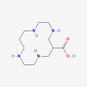 molecular formula C11H24N4O2 B6323881 C-Carboxylic-Acid-Cyclam, 4HCl, 2H2O CAS No. 504433-89-0