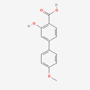 molecular formula C14H12O4 B6323935 2-Hydroxy-4-(4-methoxyphenyl)benzoic acid CAS No. 221021-30-3