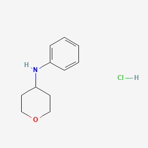 molecular formula C11H16ClNO B6324001 N-Phenyltetrahydro-2H-pyran-4-amine hydrochloride CAS No. 1158305-74-8
