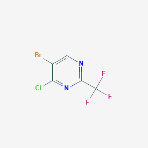 molecular formula C5HBrClF3N2 B6324008 5-Bromo-4-chloro-2-(trifluoromethyl)pyrimidine CAS No. 1211586-58-1