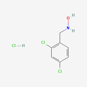 molecular formula C7H8Cl3NO B6324012 N-(2,4-Dichlorobenzyl)hydroxylamine hydrochloride CAS No. 139460-29-0