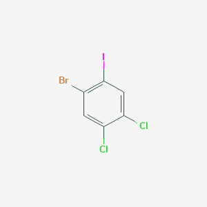 molecular formula C6H2BrCl2I B6324022 1-Bromo-4,5-dichloro-2-iodobenzene CAS No. 289038-31-9