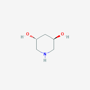 molecular formula C5H11NO2 B6324109 (3R,5R)-Piperidine-3,5-diol CAS No. 1043449-04-2