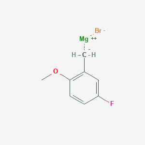 molecular formula C8H8BrFMgO B6324128 (5-Fluoro-2-methoxybenzyl)magnesium bromide CAS No. 852237-51-5