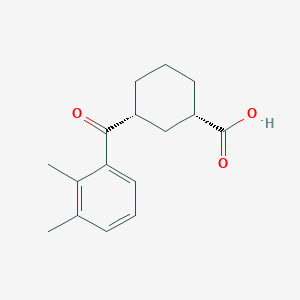 molecular formula C16H20O3 B6324345 (1S,3R)-3-(2,3-dimethylbenzoyl)cyclohexane-1-carboxylic acid CAS No. 735269-82-6