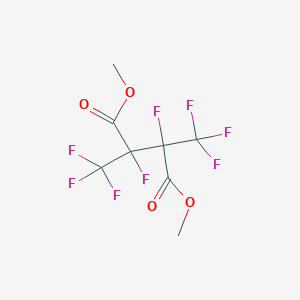 molecular formula C8H6F8O4 B6324536 Dimethyl 1,2-difluoro-1,2-bis(trifluoromethyl)succinate CAS No. 868837-35-8