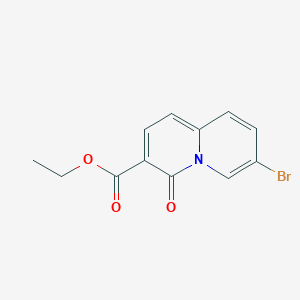molecular formula C12H10BrNO3 B6324575 ethyl 7-bromo-4-oxo-4H-quinolizine-3-carboxylate CAS No. 880869-90-9