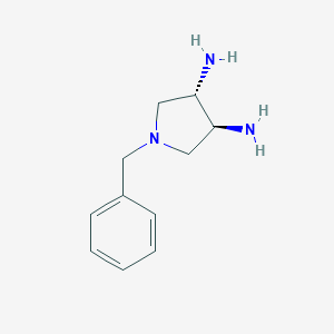 molecular formula C11H17N3 B063246 (3S,4S)-1-Benzylpyrrolidine-3,4-diamine CAS No. 193352-75-9