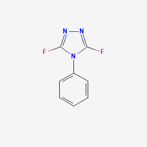 molecular formula C8H5F2N3 B6324683 3,5-Difluoro-4-phenyl-4H-1,2,4-triazole CAS No. 955050-68-7