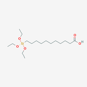 molecular formula C17H36O5Si B6324697 11-Triethoxysilylundecanoic acid CAS No. 82784-73-4