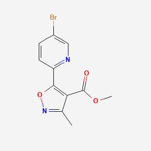 5-(5-Bromo-pyridin-2-yl)-3-methyl-isoxazole-4-carboxylic acid methyl ester, 95%