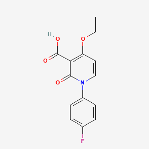 4-Ethoxy-1-(4-fluorophenyl)-2-oxo-1,2-dihydropyridine-3-carboxylic acid