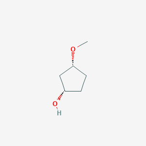 molecular formula C6H12O2 B6324750 (1S,3R)-rel-3-Methoxycyclopentan-1-ol CAS No. 16327-02-9