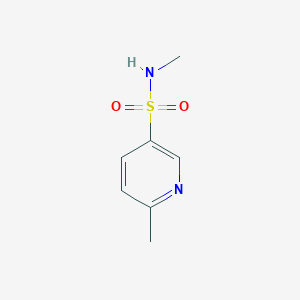 molecular formula C7H10N2O2S B6324886 N,6-dimethylpyridine-3-sulfonamide CAS No. 37581-11-6