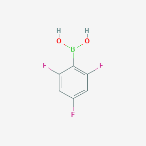 molecular formula C6H4BF3O2 B063249 2,4,6-Trifluorophenylboronic acid CAS No. 182482-25-3