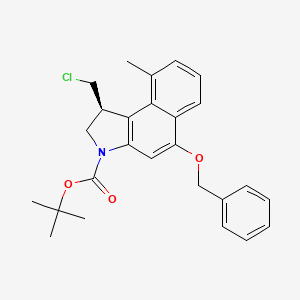 molecular formula C26H28ClNO3 B6324915 (S)-3-Boc-5-(benzyloxy)-1-(chloromethyl)-9-methyl-2,3-dihydro-1H-benzo[e]indole CAS No. 945864-47-1