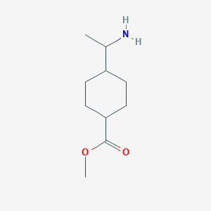 molecular formula C10H19NO2 B6325000 Methyl 4-(1-aminoethyl)cyclohexanecarboxylate CAS No. 1824255-71-1