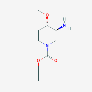 molecular formula C11H22N2O3 B6325011 tert-butyl (3S,4S)-3-amino-4-methoxypiperidine-1-carboxylate CAS No. 1207853-84-6